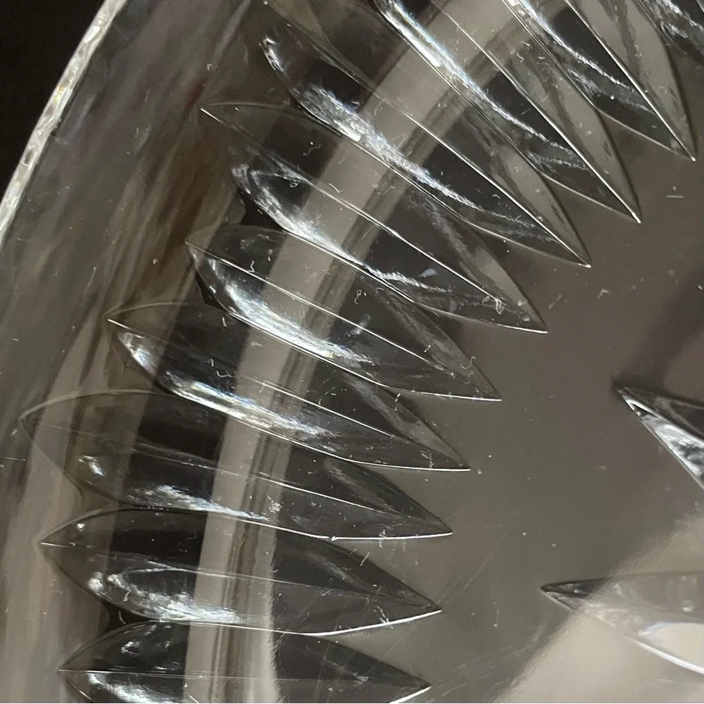 SET of 4 Crystal Party Plates - Kosta Boda
